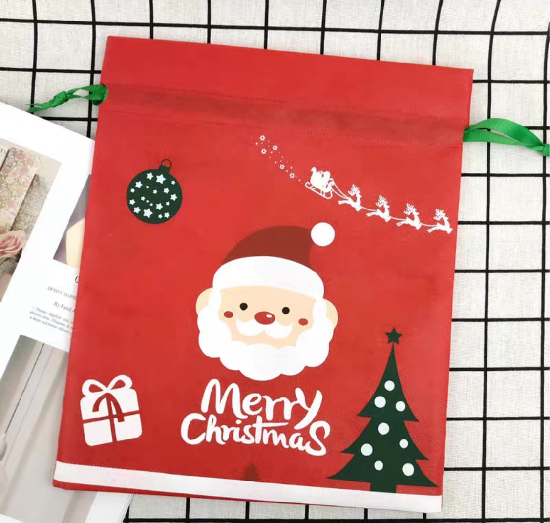 Reusable Christmas Wrapping Bags - set of 6