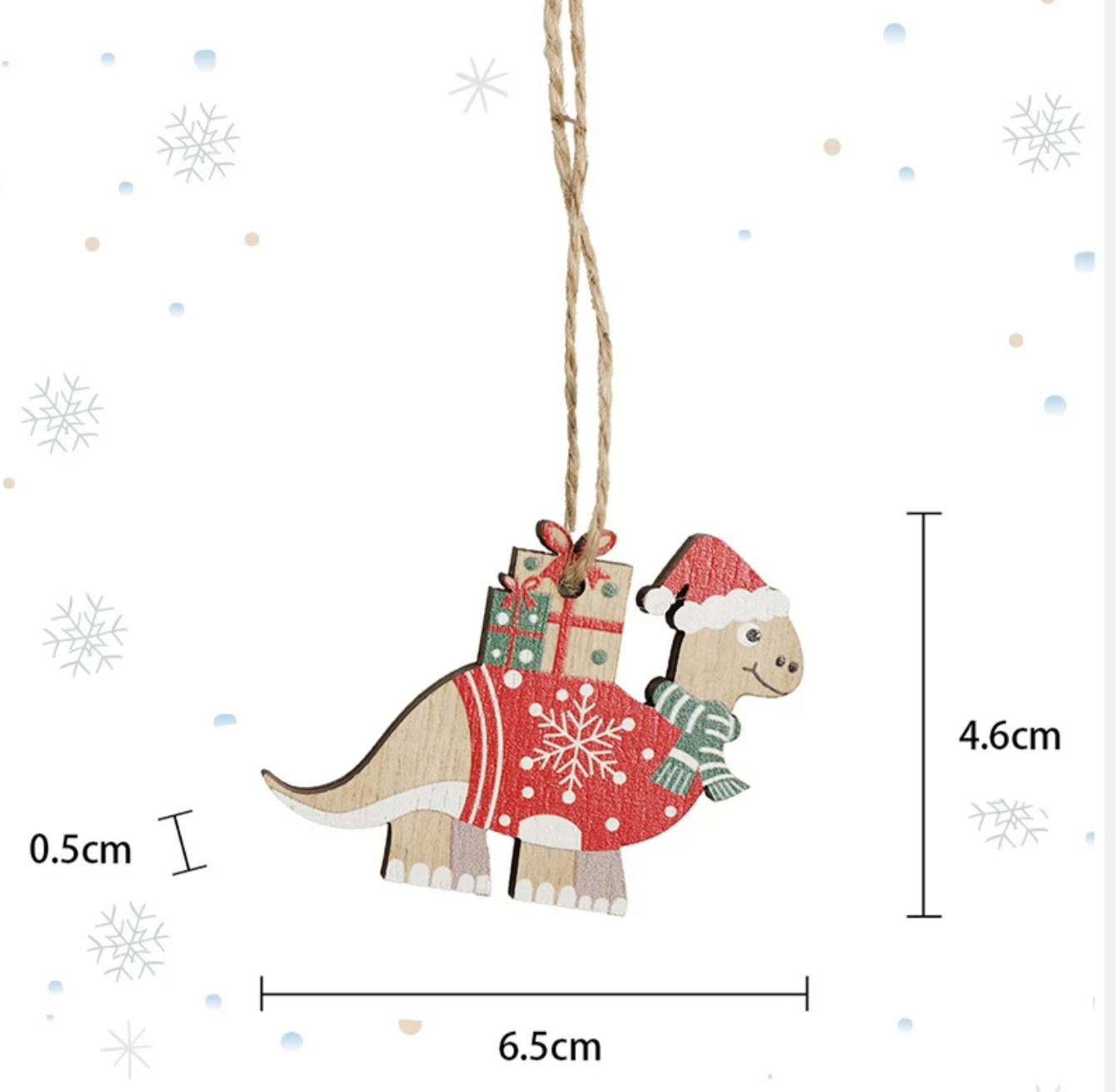 Christmas Dinosaur Hanging tree ornaments