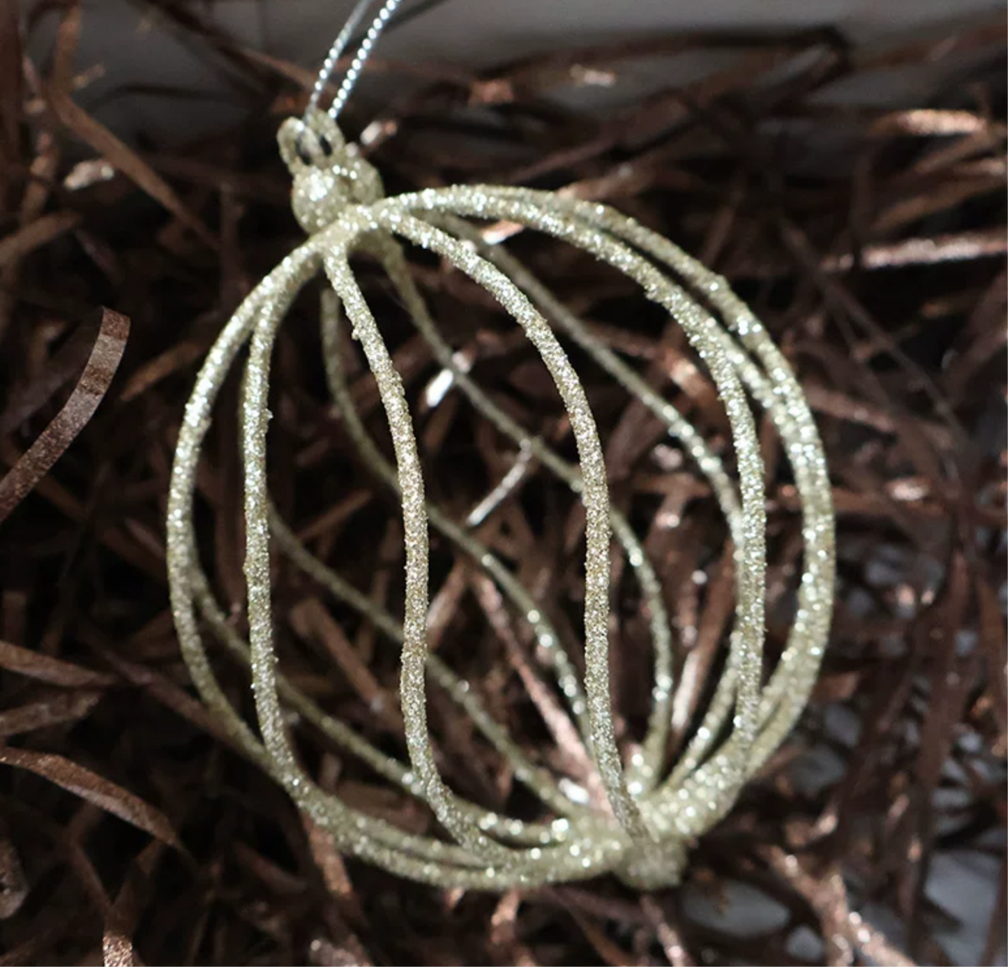 4 Glitter Baubles