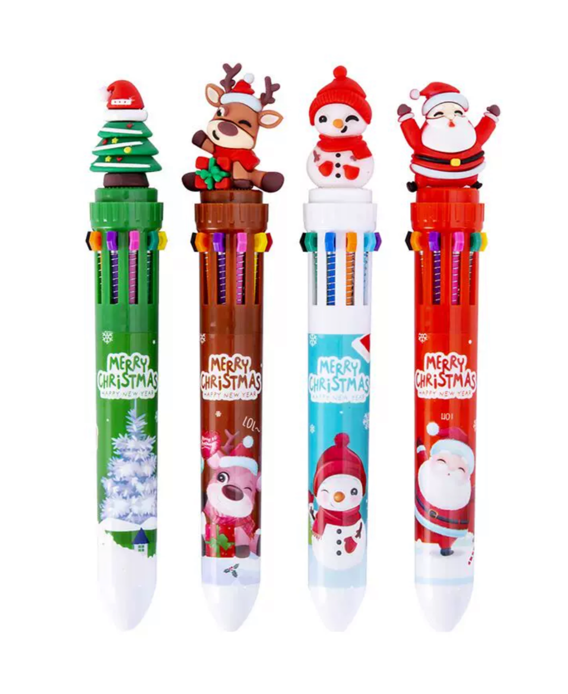 Set of 4 Christmas pens