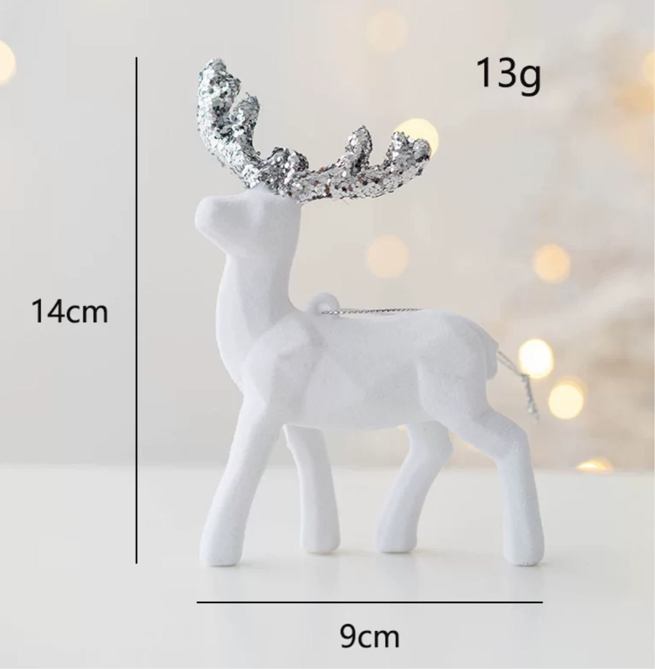 Elegant Reindeer Tree Ornaments