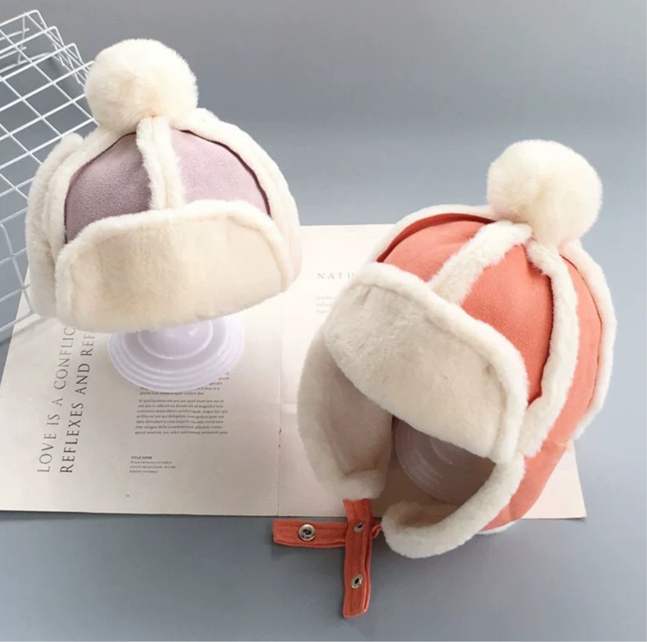 Kids Sheepskin Style Wooly Hat