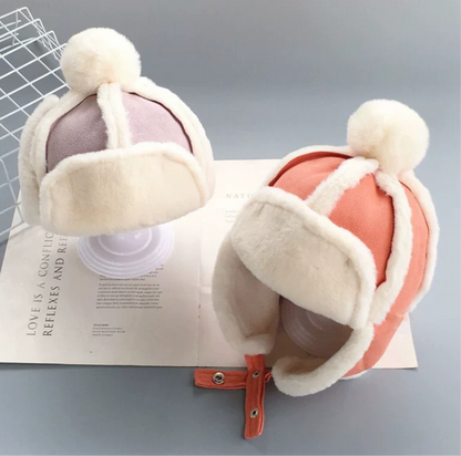 Kids Sheepskin Style Wooly Hat