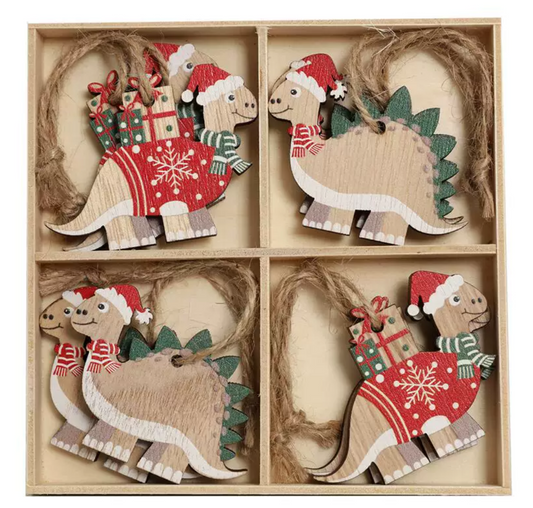 Christmas Dinosaur Hanging tree ornaments