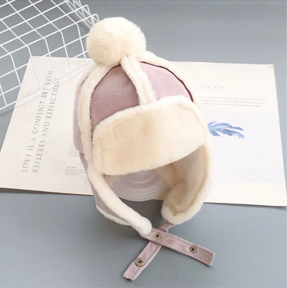 Kids Sheepskin Style Wooly Hat