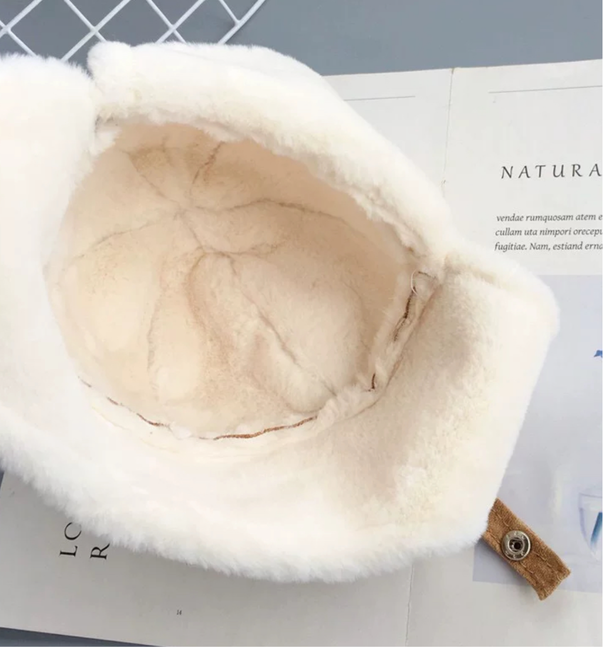 Kids Sheepskin Style Wooly Hat