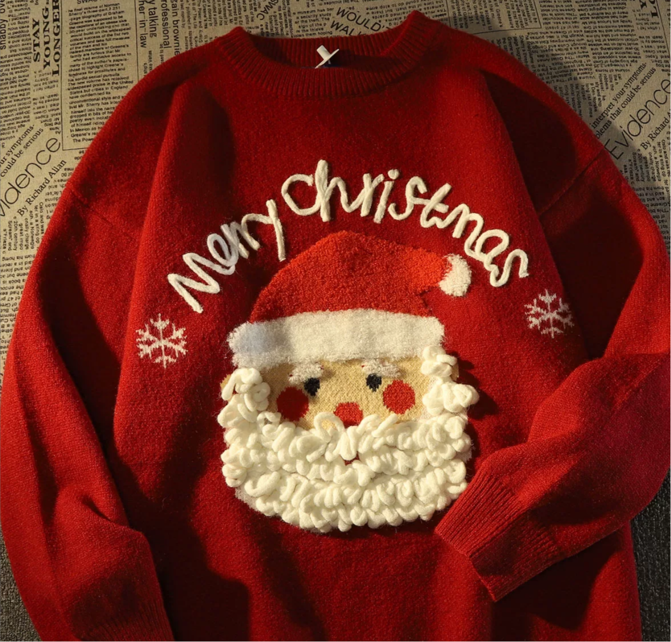 Merry Christmas Woolen Christmas Jumper