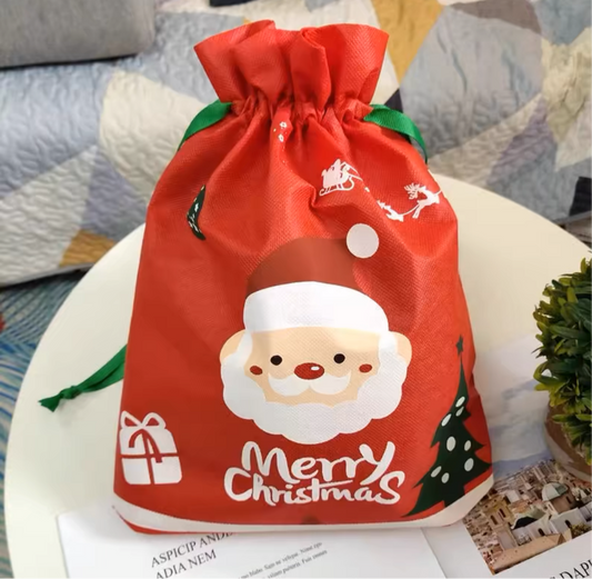 Reusable Christmas Wrapping Bags - set of 6