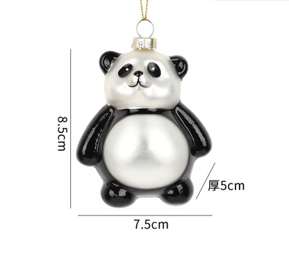 Christmas Panda Tree Ornament