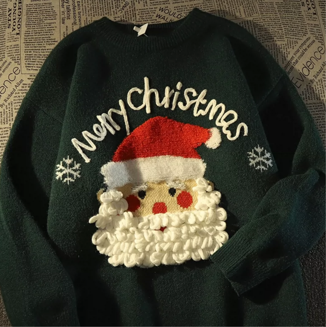Merry Christmas Woolen Christmas Jumper