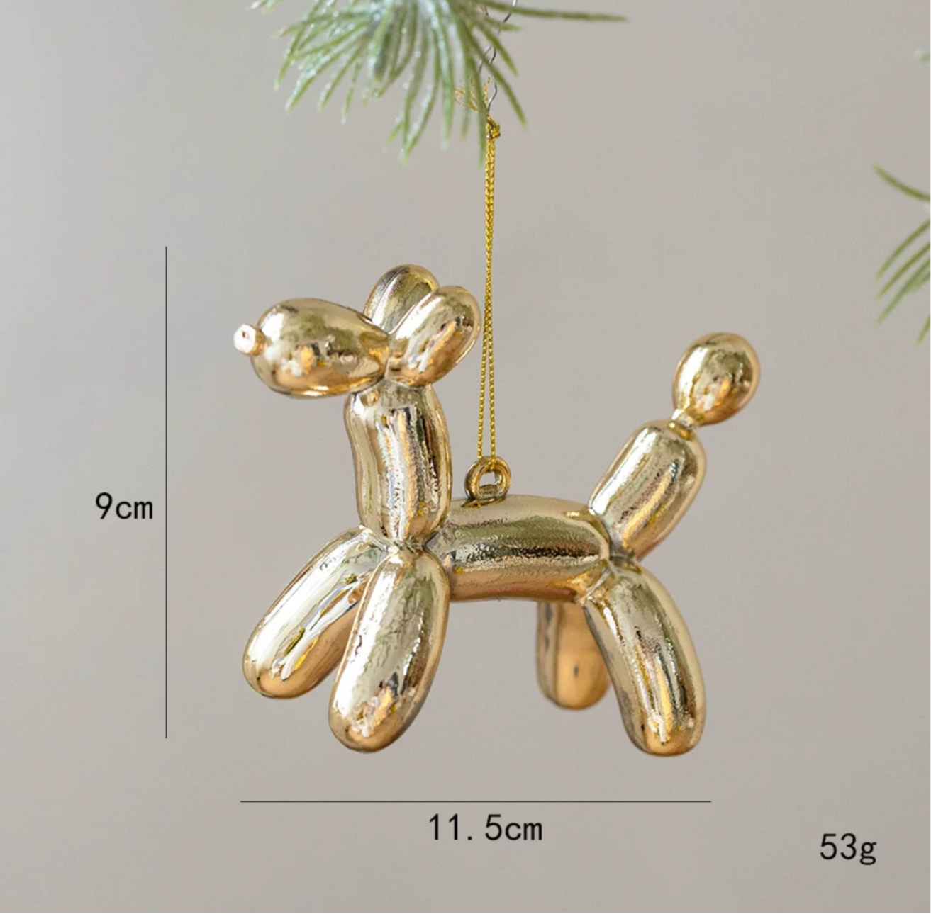 Balloon Dog Tree Ornament