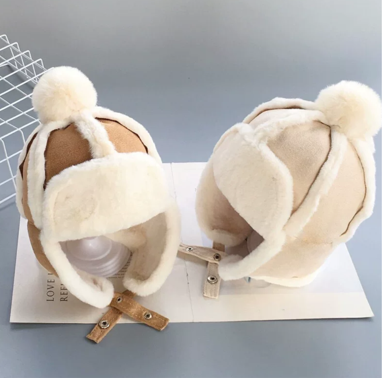 Kids Sheepskin Style Wooly Hat