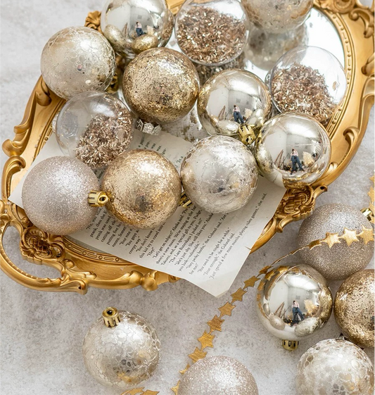 Gold Sparkly Baubles