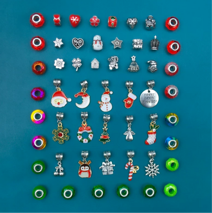 DIY Christmas Charm bracelet set