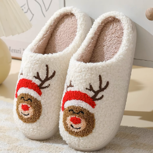 Rudolf Cosy Christmas Slippers